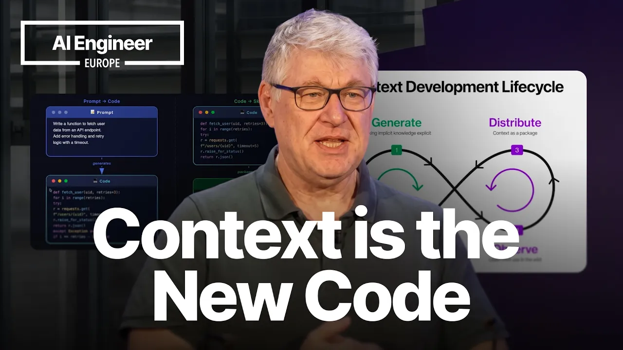 Context Is the New Code — Patrick Debois, Tessl: video thumbnail