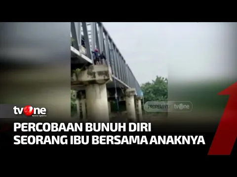 Aksi Percobaan Bunuh Diri Seorang Ibu Membawa Anaknya, Hendak Terjun dari Jembatan di Bojonegoro