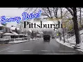 Snowy Drive In Pittsburgh