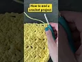 How to end a crochet project