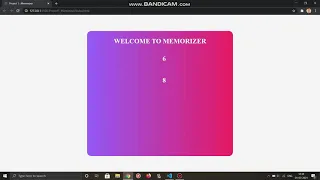 Simple Memory Game Using HTML CSS and JavaScript