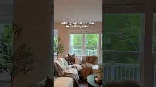 Making My Living Room More Cozy With Layered Curtains