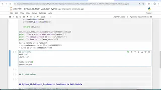 What is a Math Module in Python and What is Constants in Math Module in Python