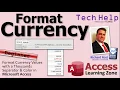 Format Number and Currency Values with a Thousands Separator and Colors in Microsoft Access