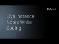 Live Instance Notes While Coding Hudl Sportscode