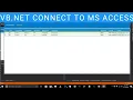 VB Net To MS Access Database Connection