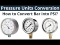 How to convert bar to psi Convert bar to psi Pressure units conversion Core Engineering