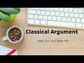 Classical Argument Lecture
