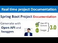 Generate Documentation for Spring Boot API with swagger and openAPI-3