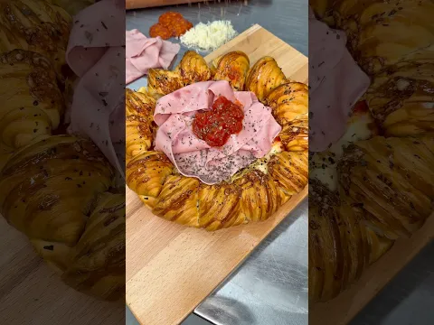 Mini-Croissant-Pizza🥐🍕 #gebäck #lecker #croissant