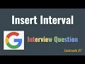 Insert Interval - Leetcode 57
