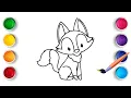 Fox Coloring Pages - Learn Coloring for Kids and Toddlers