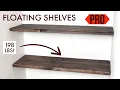 How to make floating shelves with invisible brackets