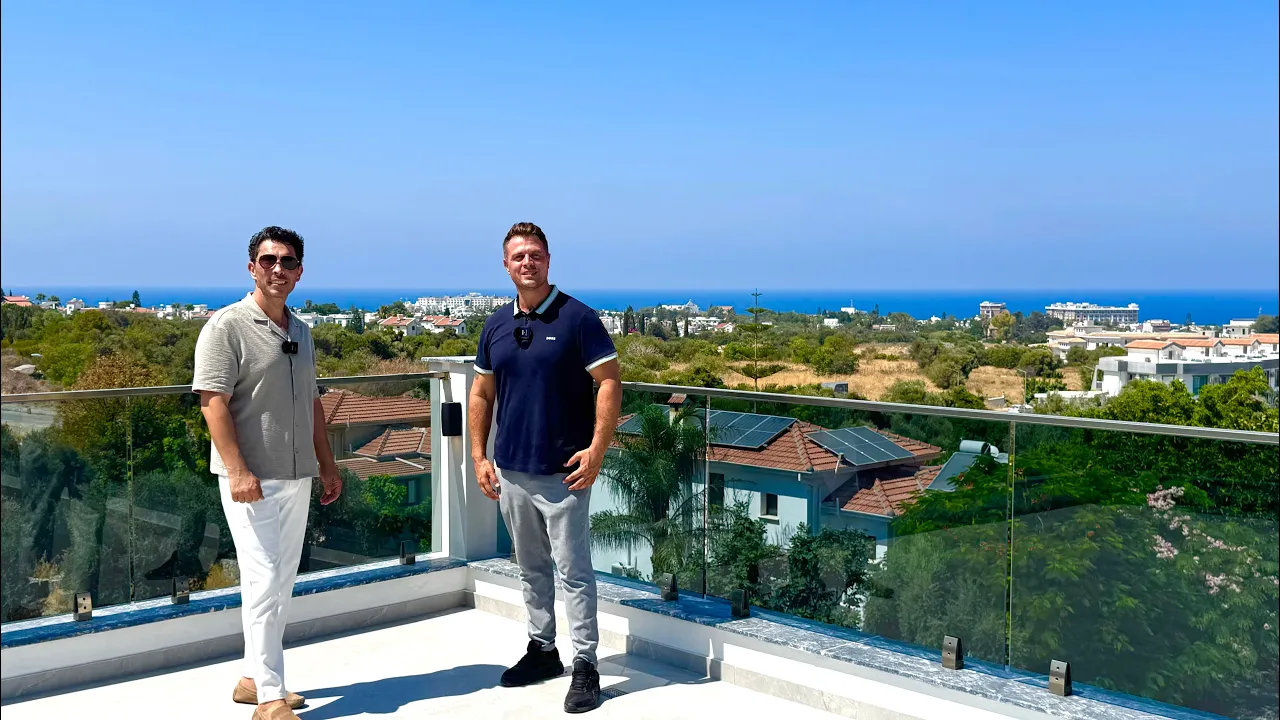 Sea-View 4-Bedroom Villa in North Cyprus with sea view and residence permit suitable