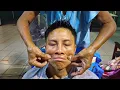 I got a Tough THAI STREET MASSAGE at a Late Night Market in Thailand