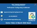 Performance Testing using LoadRunner Demo Pls contact or whatsapp us on 91-8019952427 to enroll