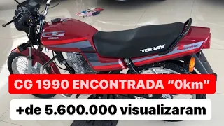 Honda CG Today 1990 ´´0km`` em 2019 Inacreditável VENDIDO