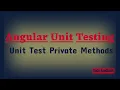 Angular Unit Testing Testing Private Methods Karma Jasmine