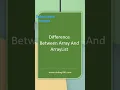 difference between and list