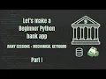 Building a Python Bank App - Part 1 ASMR CLI OOP Silent Coding Beginner