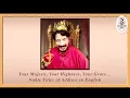 Noble titles of address in English Your Majesty Your Highness Your Grace