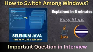 How to Switch Between Windows in Selenium Java Window Handles Explained with Example Switch window