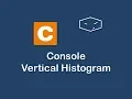 console vertical histogram in c