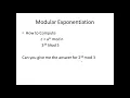 Modular Exponentiation - Cryptography