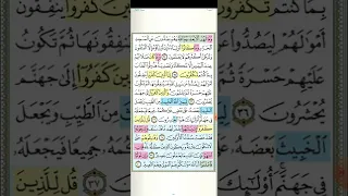 تثبيت وتربيط سورة الأنفال الربع الثالث و اعلموا انما غنمتم من شىء 