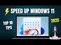 Download Lagu 🚀 Speed Up Windows 11:⚡10 Tips for Max Performance (2025)