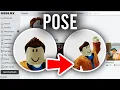 How To Pose In Roblox Profile Picture Change Pose In Roblox Profile