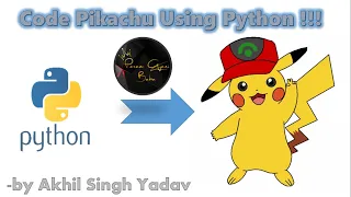 Code Pikachu Using Python Python Turtle workspace How to make Pikachu
