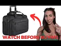 Amazon Review of Kroser Rolling Laptop Bag for Travel with Built in Suitcase