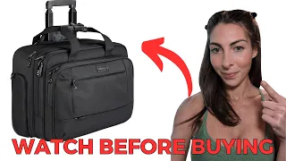 Amazon Review of Kroser Rolling Laptop Bag for Travel with Built in Suitcase