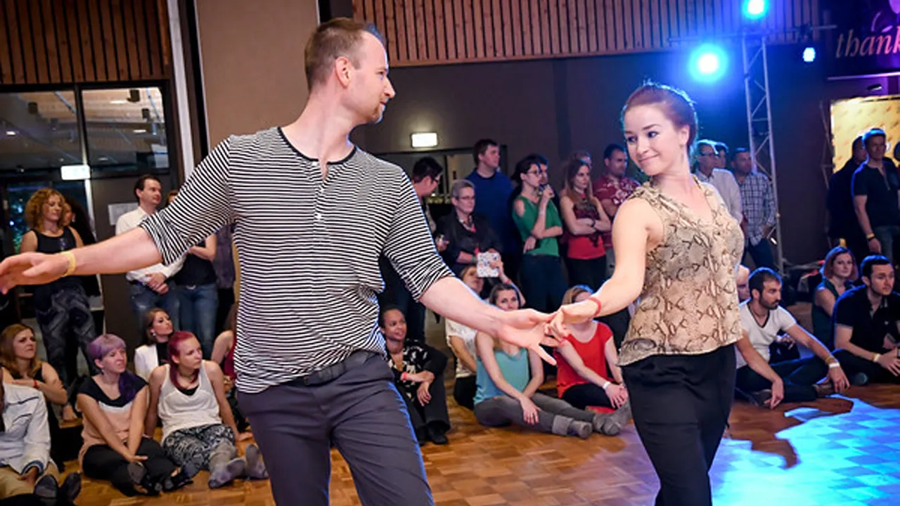Attila Pártos & Matilda Tuomela - 1st place Advanced Jack&Jill - D-TownSwing 2016