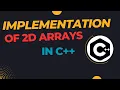 How to implement 2D arrays in C Problems solutions