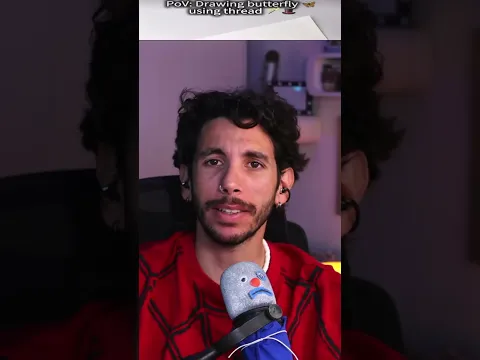 Dibujando una mariposa rápido