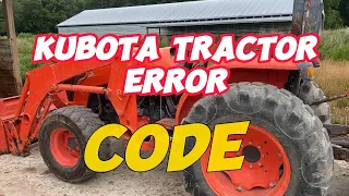 Kubota error code how to clear Kubota Tractor error code easy to fix