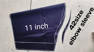 42 size elbow sleeve sew measure