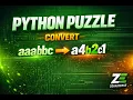 Python Puzzle Convert aaabbc a4b2c1 String Compression Explained