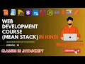 Classes in JavaScript Complete MEAN Stack Web Development in Hindi