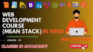 Classes in JavaScript Complete MEAN Stack Web Development in Hindi
