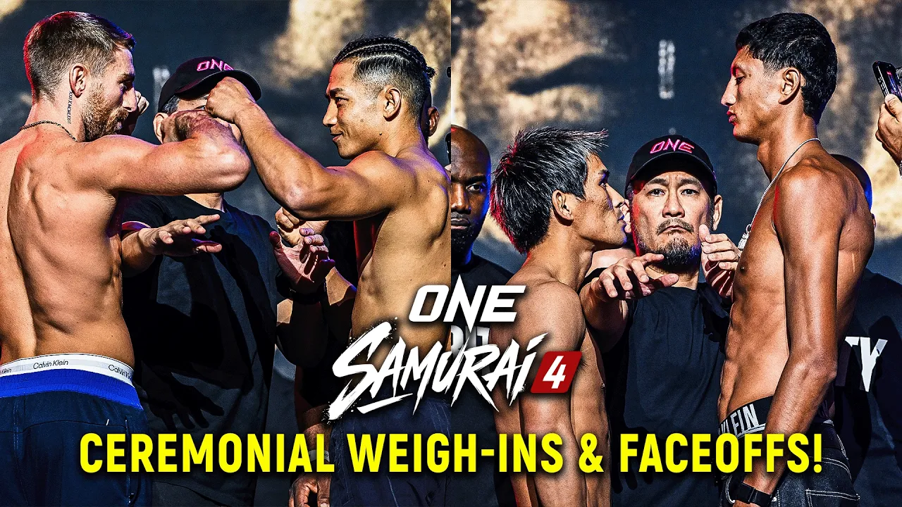 ONE SAMURAI 4 | Ceremonial Weigh-Ins & Faceoffs Highlights