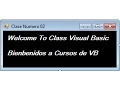 Clase 02 Declaracion de Variables Y Tipos de Datos En VB 2012