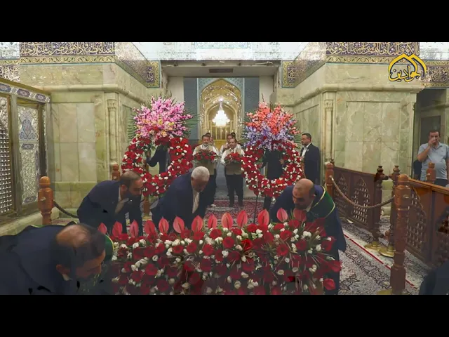 يزين الضريح المقدس للإمامين الجوادين(ع) بمناسبة ذكرى ولادة الإمام الرضا وأخته السيدة فاطمة(ع)