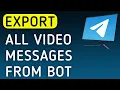 How To Export All Messages From A Bot On Telegram App On PC New Update
