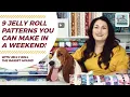 Top 9 Jelly Roll Patterns you can make in a weekend National Sew a Jelly Roll Day 2022