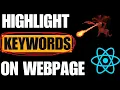 Highlight keywords on the webpage JavaScript Interview question - 57