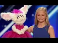 America's Got Talent 2017 Darci Lynne Farmer Ventriloquist Golden Buzzer Auditions 1