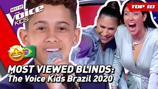 top 10 most viewed blind auditions of 2020 brazil the voice kids